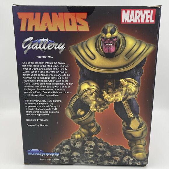 Marvel Gallery Diorama Thanos 9-Inch PVC Statue Diamond Select Toys - Picture 6 of 16